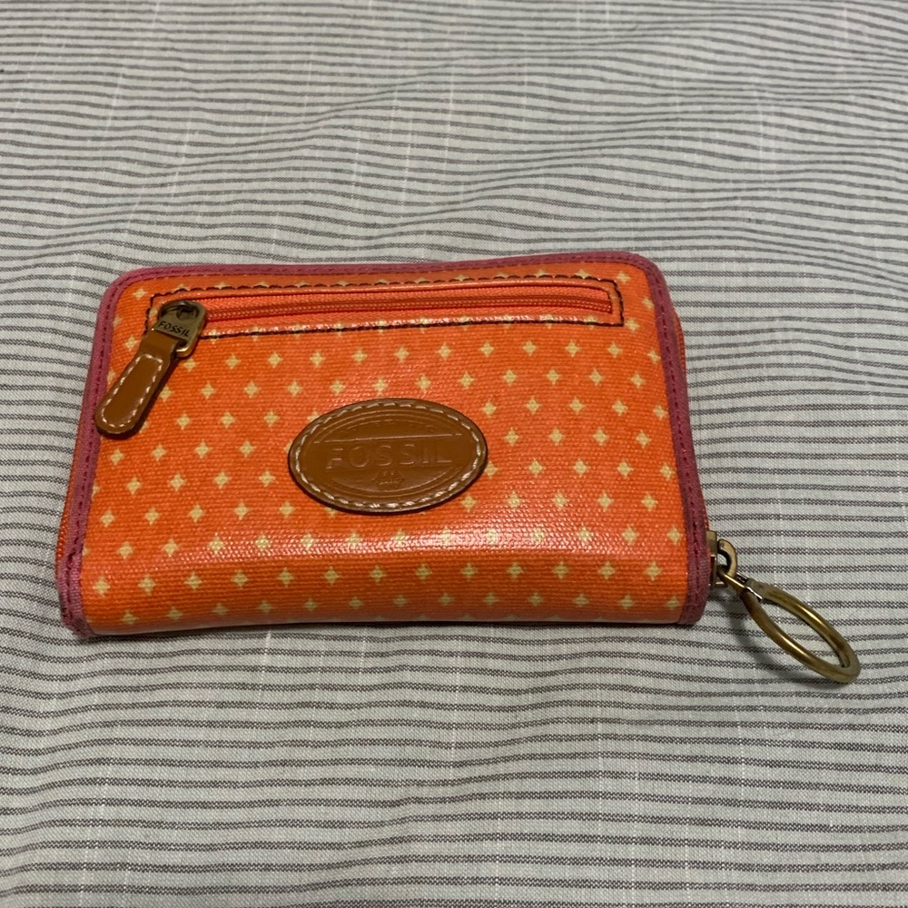 Fossil Coral and Pink Wallet